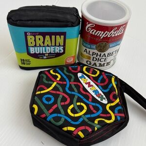 Learning and thinking game set tantrix brain builders campbells dice game